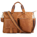 Vintage Business Fashion Crazy Horse Genuine Leather Crossbody Handbag Leather Bag for Men