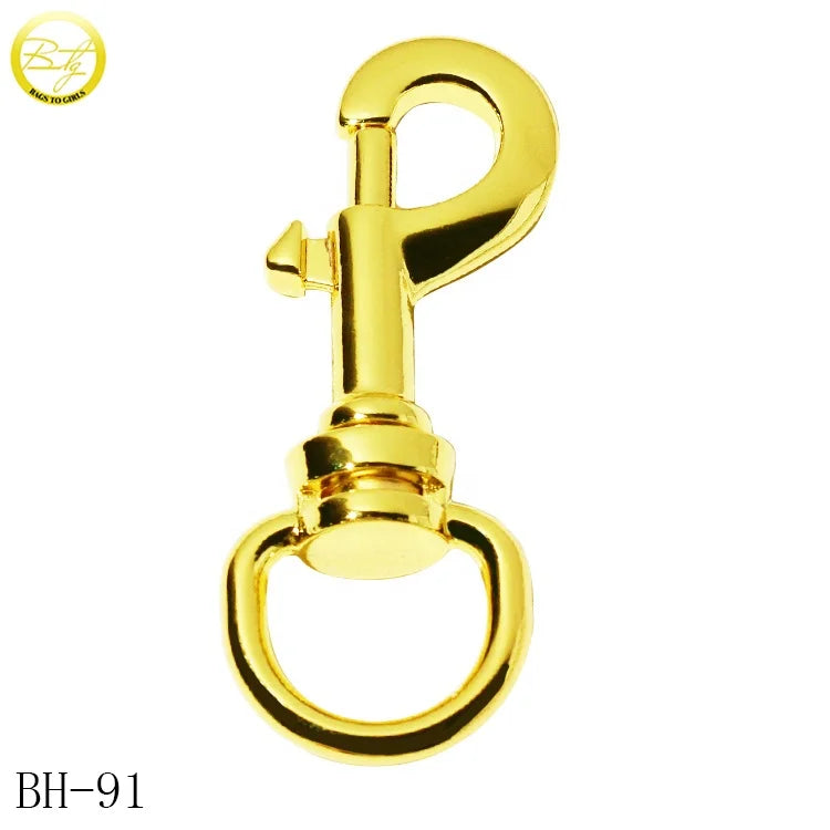Hot Selling Bags Clip Swivel Eyes Bolt Snap Hooks Gold Plated Pet Collar Leash Buckle Hardware