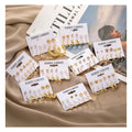 VKME Wholesale Gold Plated Metal Geometric Hoop Earrings Set Crystal Dangle Dainty Heart Stud Set Earrings for Women Jewelry