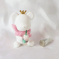 FinRu Hot Selling Gifts White Bear Shaped Ceramic Aromatherapy Fragrance Essential Oil Diffuser Car Aroma Vent Air Freshener