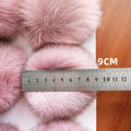 Custom Round Fluffy Real fox Raccoon Fur Poms Ball 9cm 8cm 10cm 15cm 18cm 12cm Eco-friendly DIY Genuine Fox Fur Pompon
