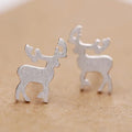 Cheap Earrings Wholesale 925 Silver Deer Stud Earring for Women Girls Fashion Jewelry
