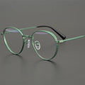 Italy Design Factory Odm Oem Classic Japan Handmade Pure Titanium Optical Glasses Smaller Size Classic Round Eyeglasses