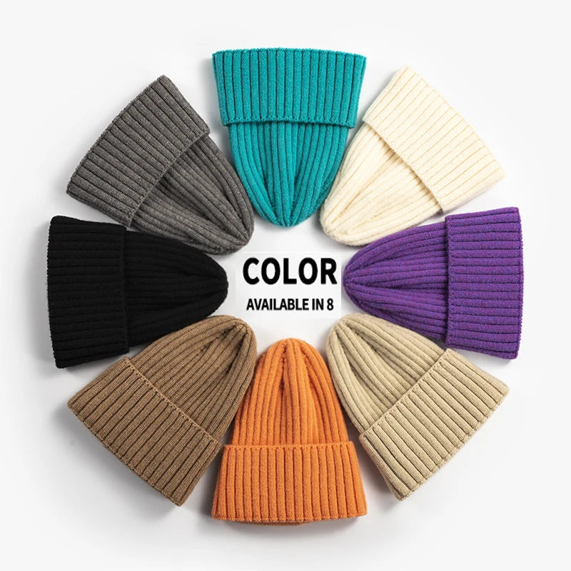 High Quality Plain Woven Fisherman Beanie Unisex Pattern Jacquard Knitted Beanie Hats Custom Logo