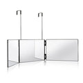 YUE 2025 Retractable Adjustable Hanging Three Mirror LED Makeup Folding Three Mirrors Three Fold Mirror Spot