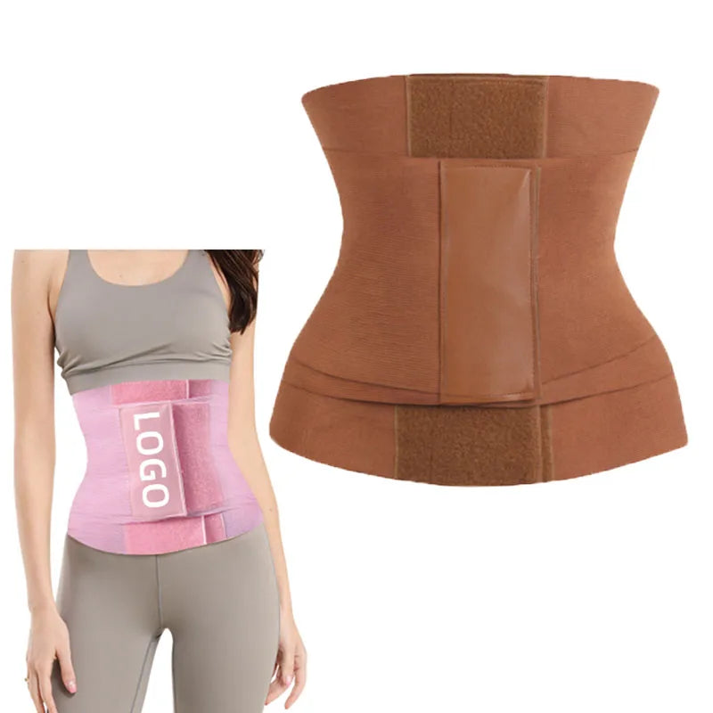 Body Shaper 3 Piece  Waist Wrap Tummy Trimmer Waist Trainer Pink