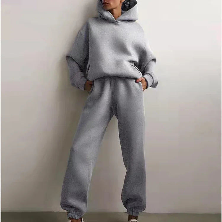 Sports Sweat and Hoodie Set 2 Piece Sweat Sets Plus Size Hoodies Tracksuit Long Sleeve Sweatshirts