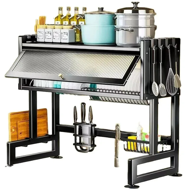 Large Kitchen Sink Shelf Over the Counter Dish Rack Over the Sink Dish Drying Rack Space Saving Kitchen Dish Rack