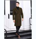 Autumn and Winter New Double-sided Wool Coat Korean Version Double-row Men's Trend Mid-length Trench Coat