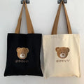 Heavy Duty Recyclable Cotton Canvas Tote & Sling Bag for Women with Zipper & Shoulder Closure Customizable Size