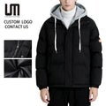 Custom Logo Trending Product Fashion Winter Clothing Casual Overcoat Windbreaker Keep Warm Hoodie Jackets for Men
