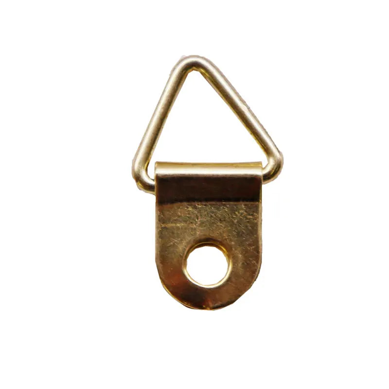 Hot Sale Heavy-Duty Steel Canvas Accessories 2-Hole Triangle Ring Iron-Plated Photo Framing Hardware Frame Hooks Durable Durable