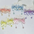 New Design Bow Knots Tassel Hair Rope Butterfly Bows Baby Jewelry Sequins Hair Band Accessories Elastic Hair Ties for Kids Girls