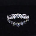 Starsgem Custom Made White Gold Lab Grown Diamond Wedding Band Ring