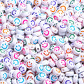 Wholesale 100Pcs/bag 7mm Colourful Loose Acrylic Plastic Beads for DIY Bracelet Jewelry Making