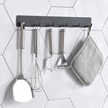 Heavy Duty Contemporary 4-Piece Wall Mounted Robe Hooks with Easy Installation for Bathroom and Kitchen