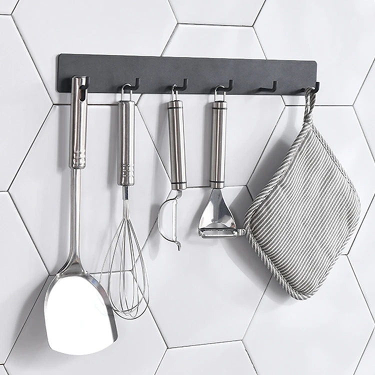 Heavy Duty Contemporary 4-Piece Wall Mounted Robe Hooks with Easy Installation for Bathroom and Kitchen