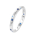 Hot Ring S925 Sterling Silver Men's and Women's Models With Diamonds Starry Sky Radiant Finger Ring Fashion Niche Design Ring