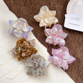 Custom French Acetate Hair Claw Fashion Elegant Flower Hair Claws Wholesale Hair Claw Clip for Women