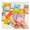 Cute Animal Sticky Notes Planner Paper Memo Pads Cartoon Stickers Sticky Notepad Stationery