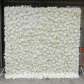 Custom 3D Cloth Flower Wall Rose Cloth Bottom Flower Wall Artificial Flower Wall Background for Wedding Background Decoration