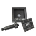 Premium Hydraulic Tools SYK-8/15 76x76mm Square Hole Digger Knockout Punching Die Set Steel Plate Opener Rectangle Punch Mold
