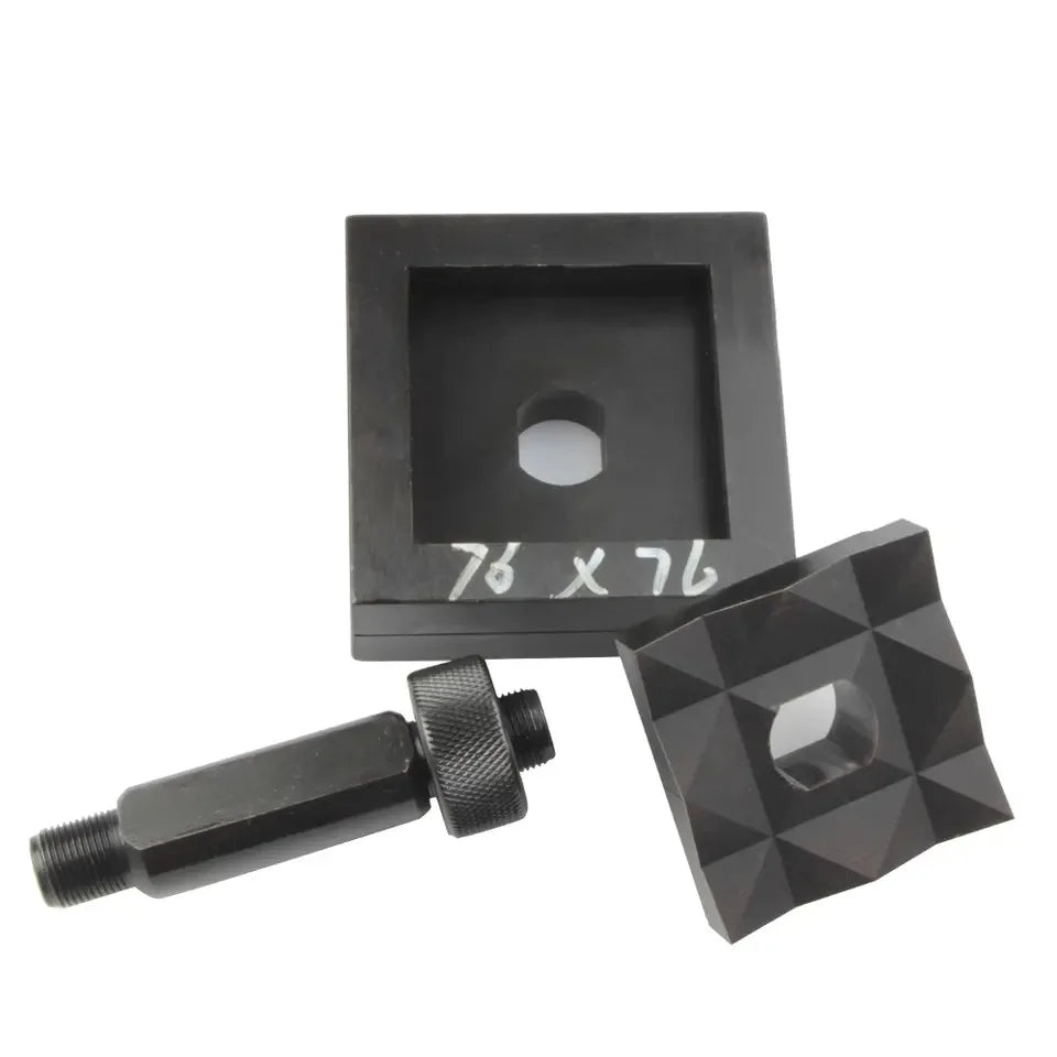 Premium Hydraulic Tools SYK-8/15 76x76mm Square Hole Digger Knockout Punching Die Set Steel Plate Opener Rectangle Punch Mold