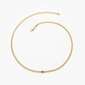 LOZRUNVE 925 Sterling Silver Pave Diamond CZ Emerald Evil Eye Marquise 3MM Curb Chain Bracelet Women