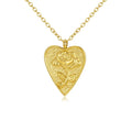 Dainty Women Necklace Stainless Steel Rose Flower Necklace Heart Charm Pendant