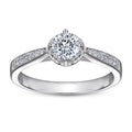 Somen 0.6 Ct 925 Sterling Silver Ring Cubic Zirconia Women Engagement Wedding Ring Wholesale