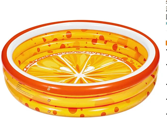 WATERHAN 3 Rings Small PVC 5MM Thick Inflatable Children's Swimming Pool Rectangle/Round Shape 1 Year Warranty Family Indoor