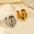 Women Hypoallergenic Wholesale Vintage Stainless Steel Opening Ot Rings Jewelry