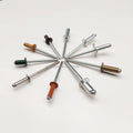 Manufacturer Directly Blind Rivet Pop Rivet DIN7337 Open Ended Dome Head Color Painted Blind Rivet with Good Price