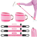 Home Fitness Toning Tubes Protective Butt Training Ankle Straps Latex Material Exercise Bands for Working out