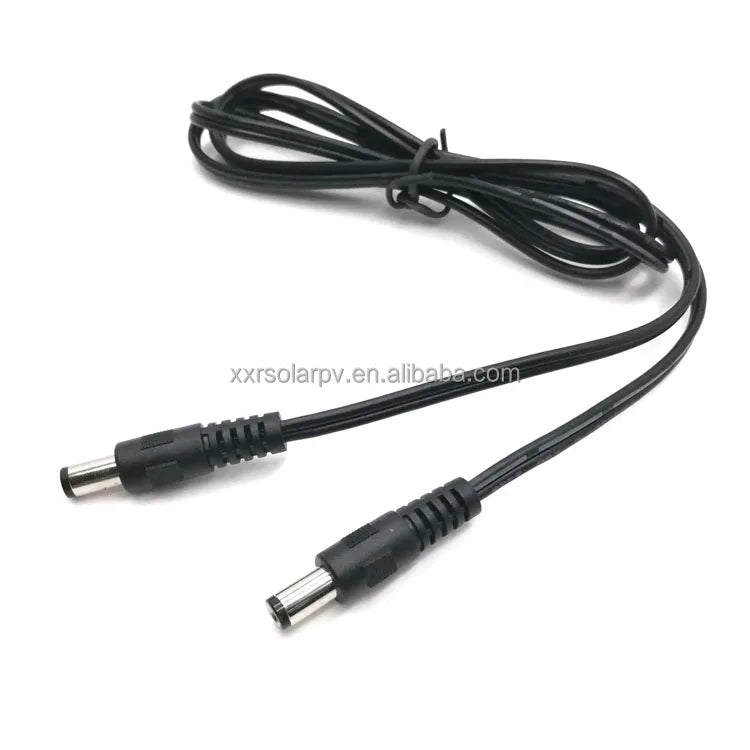 Solar Panel Extension Cord 5.5x2.1mm DC Power Cable Male to Male 0.2M/0.5M/2M Cable Solar Raw Materials
