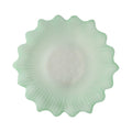 White Porcelain Lotus Flower Shape Plate Chargers for Dinner Dining Sets Restaurant Glass Charger Plates