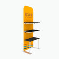 Trade Show Portable Light Weight Aluminum Alloy Shelves Floor Standing Display Rack