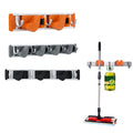 Multifunctional Eco-Friendly Aluminum+ABS Wall-Mounted Mop Broom Holder