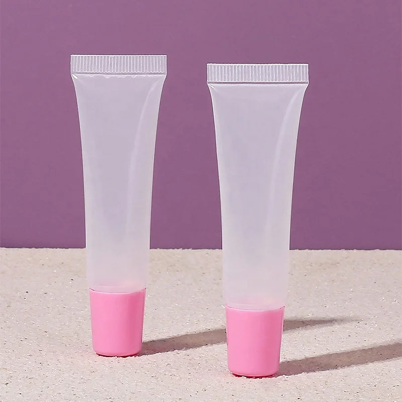 Ready to Ship 15ml Emply Lip Gloss Squeeze Tubes Lip Balm Container Soft Squeeze Private Label Lip Gloss Tube Cream Tube