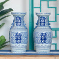 Stylish High-end Fine Decorative Blue Storage Ceramic Jar