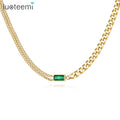SP-LAM Gold Plated Stainless Steel Cuban Chain Designer Choker Woman Link Chocker Jewelry Necklace MegaBDM