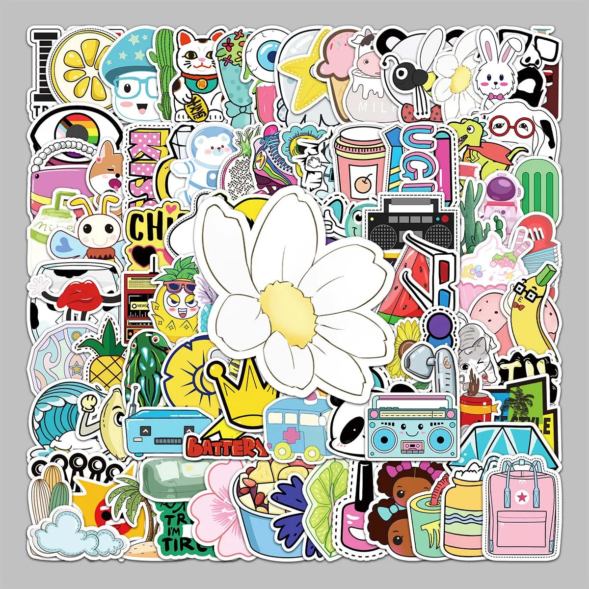 103PCS Factory Wholesale Cute Fresh Art Decorative VSCO Stickers Mobile Phone Cases Motorcycle Helmets Guitar Stickers
