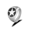 Wholesale Price Men Ring Jewelry Custom Logo 18k Gold Plated PVD Stainless Steel Ring