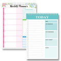 Dual Wire Bindings Daily English Creative Minimalist Table Calendar Agenda Journal Indexed Cross-Border Portable Memo Weekly