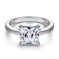 Halo Ring Round Cut 5mm CZ 18K Rose Gold Plated 925 Sterling Silver Engagement Ring for Couple
