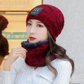 Fashion Women and Man Outdoor Unisex Knitted Acrylic Winter Thermal Beanie Hat Scarf Sets