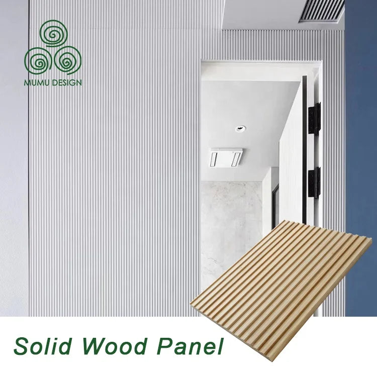 MUMU 3D Effect Wood Grain Strips House Siding Cladding Covering Modern Decoration Material Wall Panel