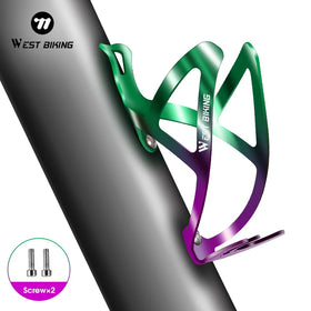 West Ultralight Aluminium Alloy Bicycle Bottle Cage Cycling Bike Holding Rack for Water Bottle