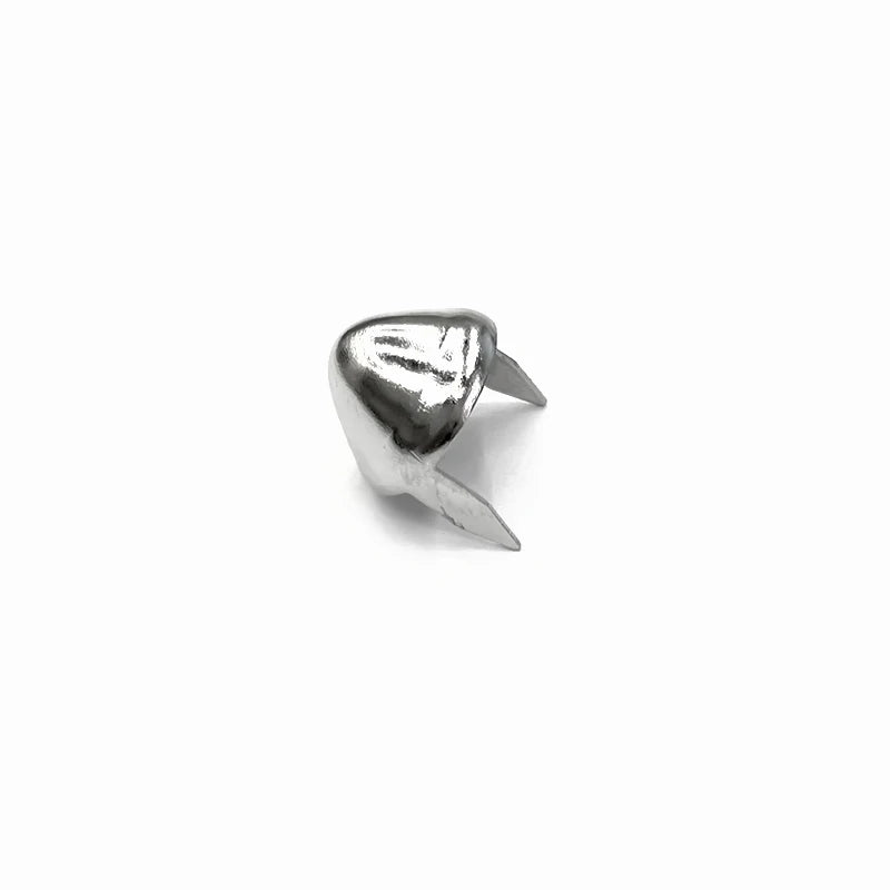 12 *7*7 mm Silver Iron Buckle Decorative Leather Rivet for Clothes Bags Shoes Western Metal Conical Buttons Gothic Punk Nail
