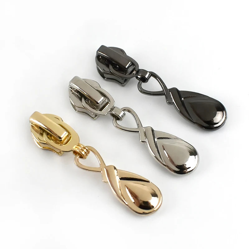 Meetee ZT210 5# Used for Resin/Nylon/Alloy Zips Clothing Material Accessories Pendant Zipper Puller